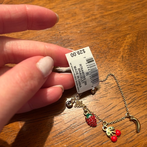 NWT Rachel Roy Gold-Tone Tropical Fruit Charm Bracelet - Picture 3 of 5